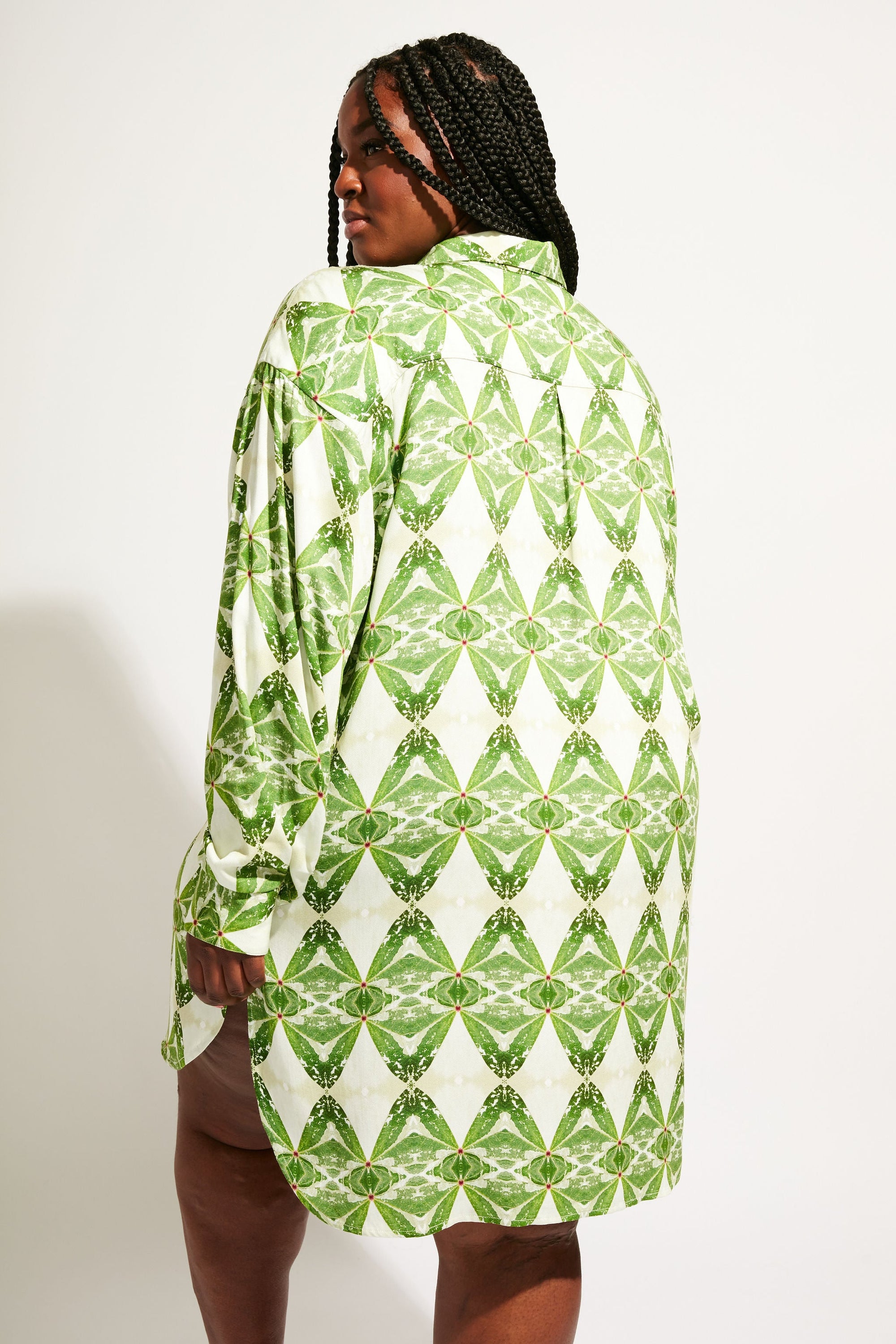 Nomads Swimwear - Sol Button-Up Shirt Dress - Pothos -