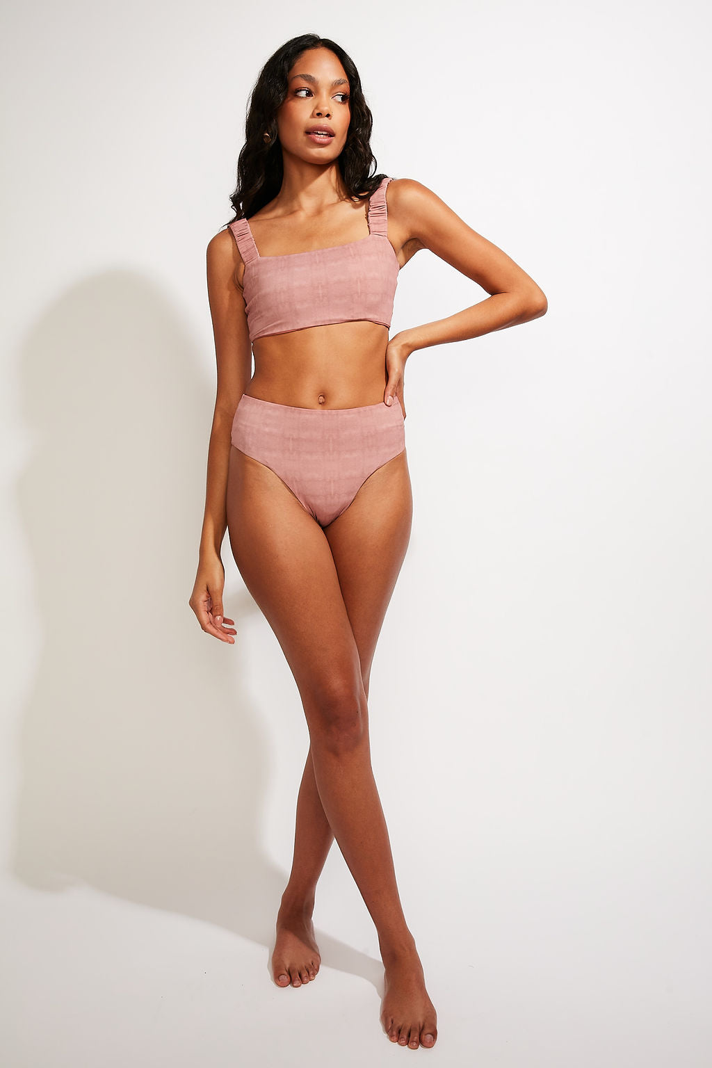 Current Swim Bottom II - Dusty Rose