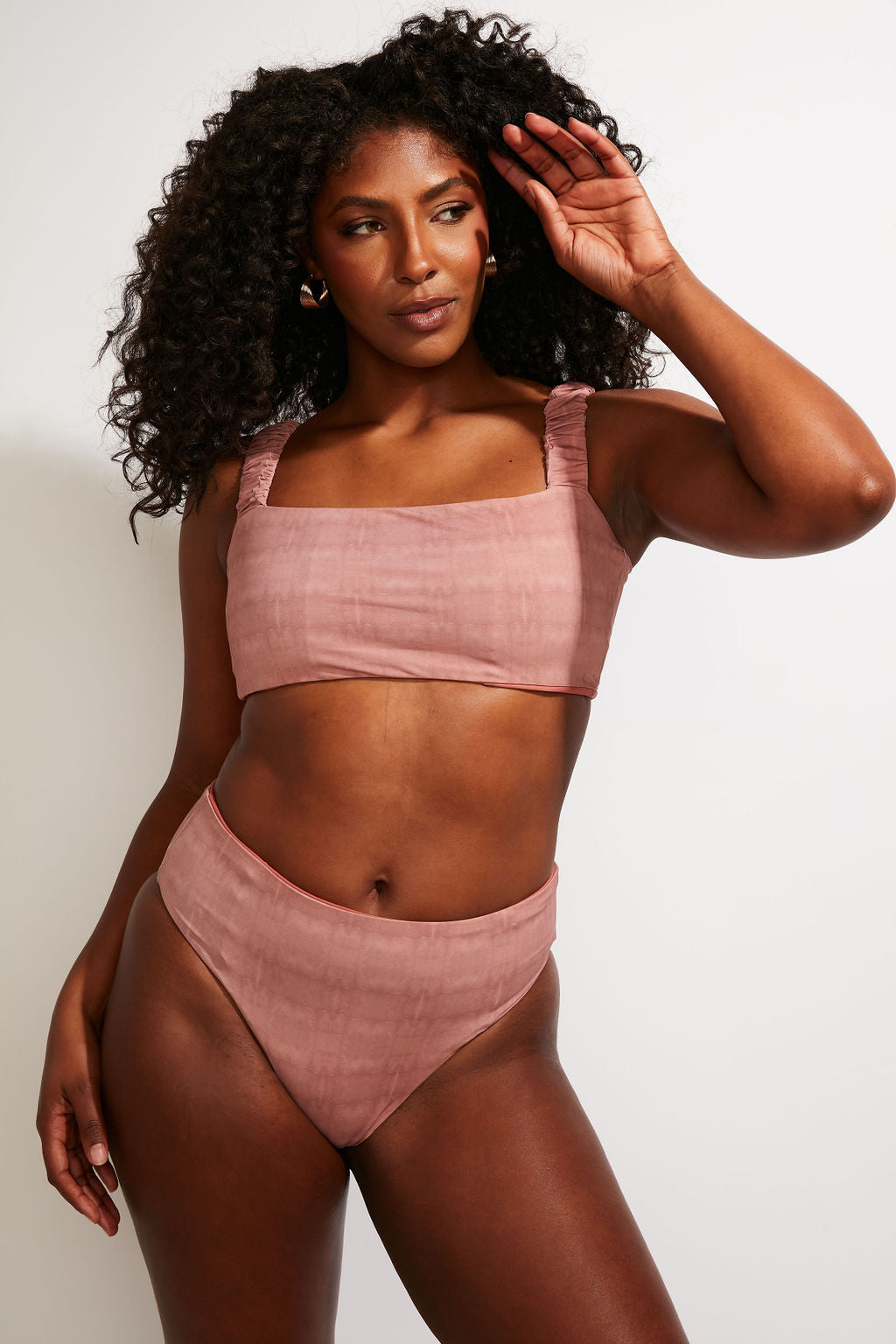 Current Swim Bottom II - Dusty Rose