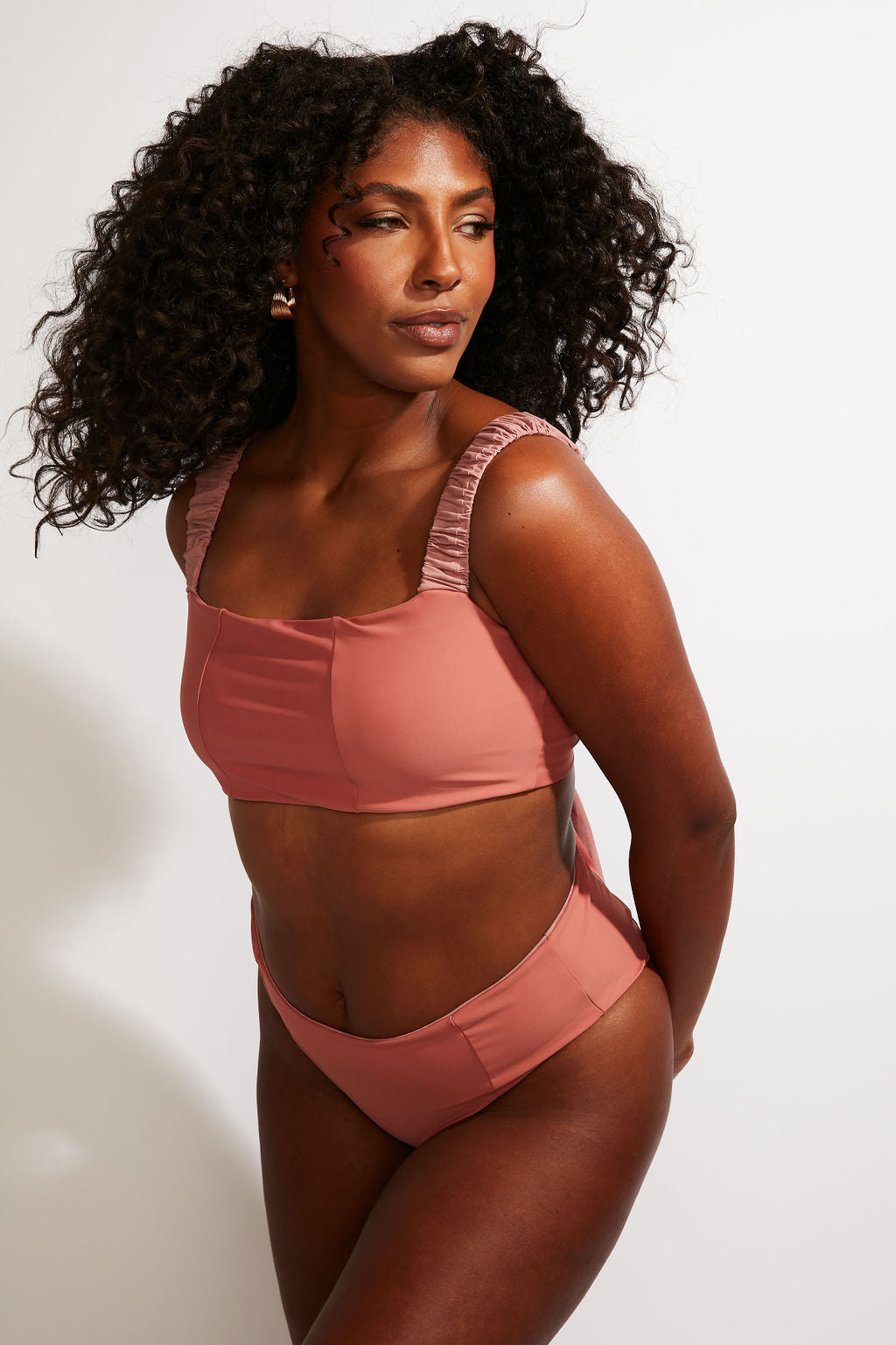 Current Swim Bottom II - Dusty Rose