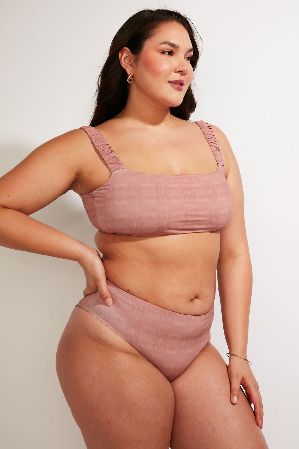 Current Swim Bottom II - Dusty Rose