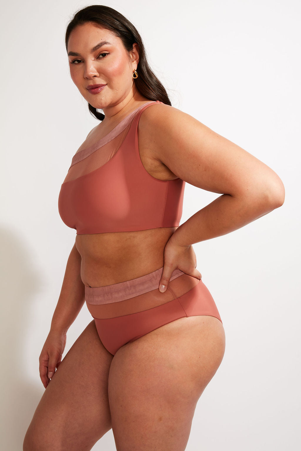 Bay Swim Top II - Dusty Rose