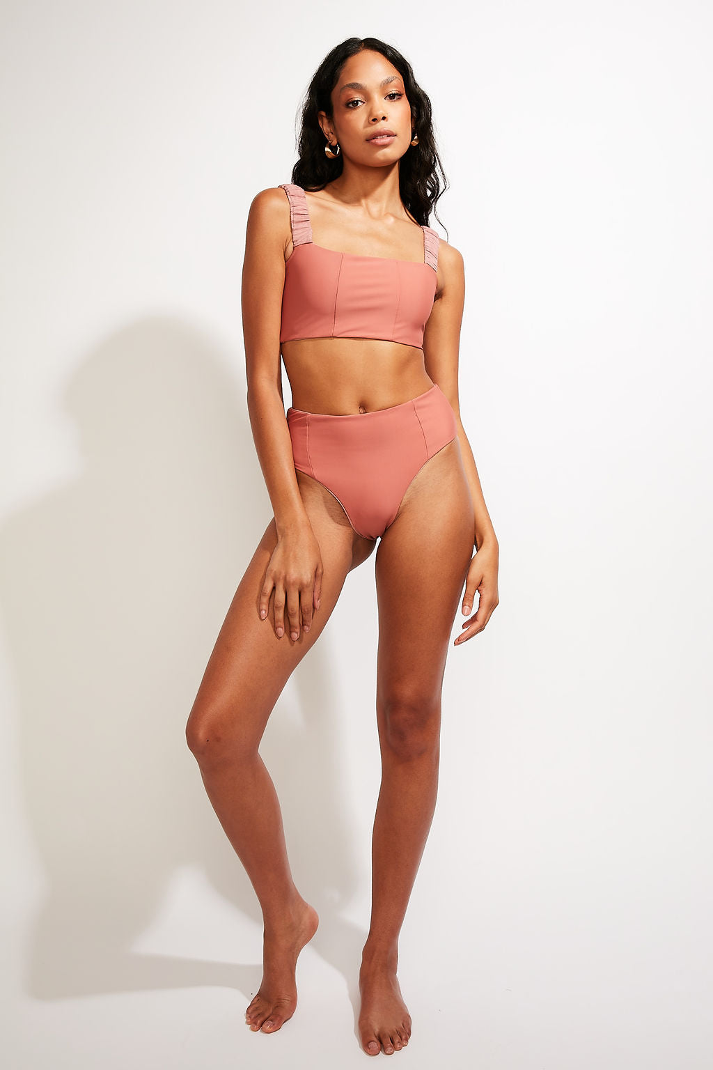 Current Swim Bottom II - Dusty Rose