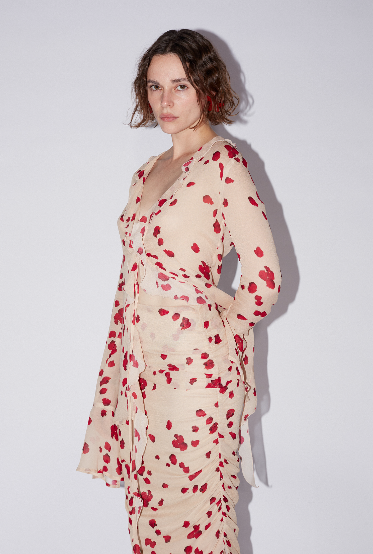 Saemdi - Lykke Printed Chiffon Skirt -