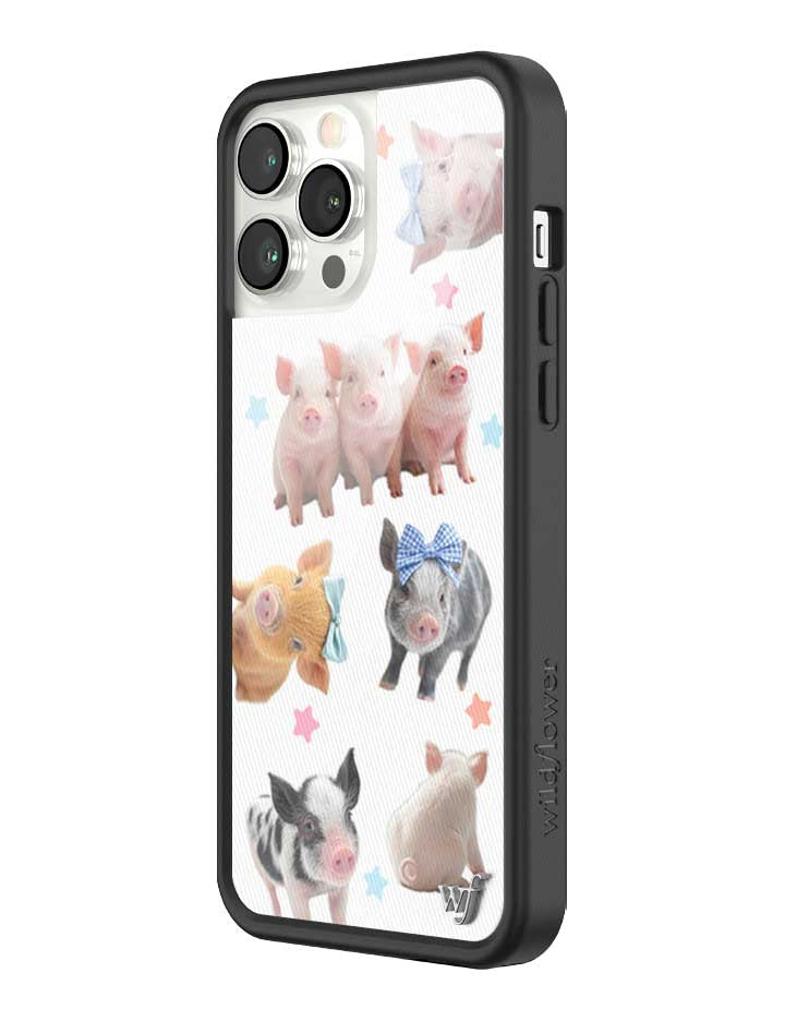 Wildflower iPhone case 13 Pro Max Little Piggies Animal Pink Cute