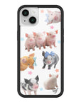 Wildflower iPhone case 14 Little Piggies Animal Pink Cute