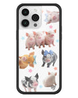 Wildflower iPhone case 14 Pro Max Little Piggies Animal Pink Cute