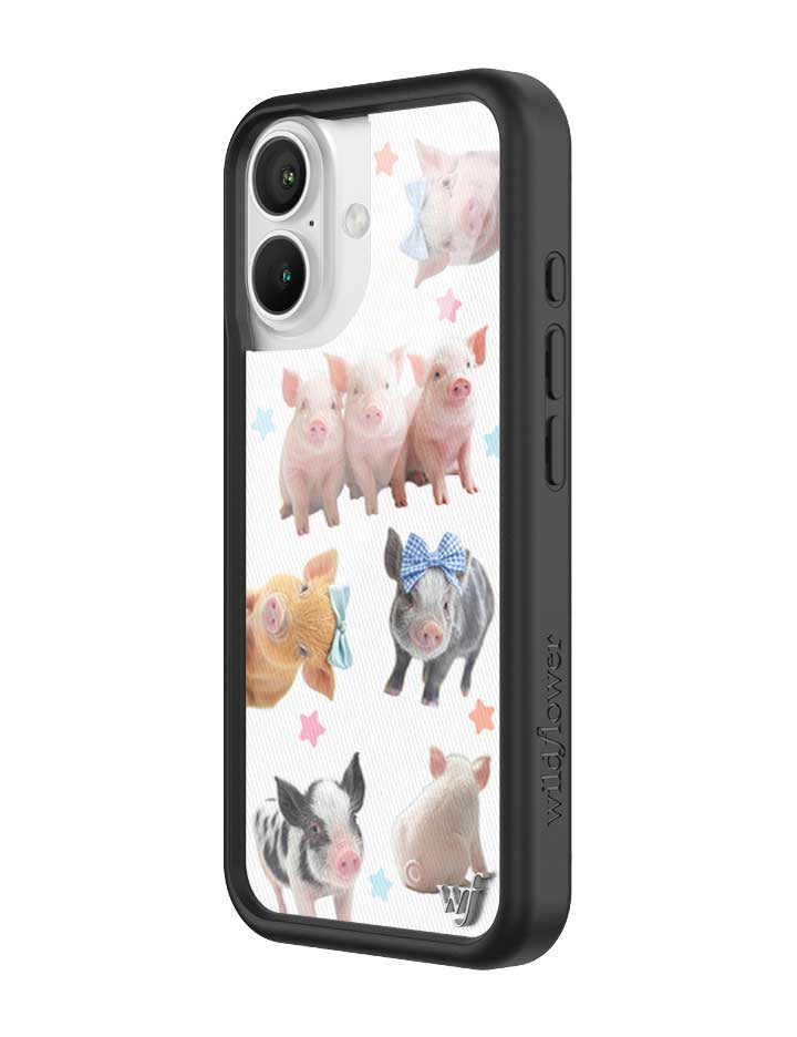 Wildflower iPhone case 16 Little Piggies Animal Pink Cute