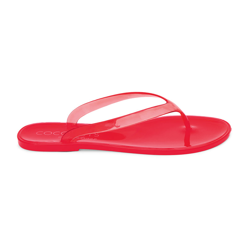 Olsen Flip Flop Sandals - Cherry Red