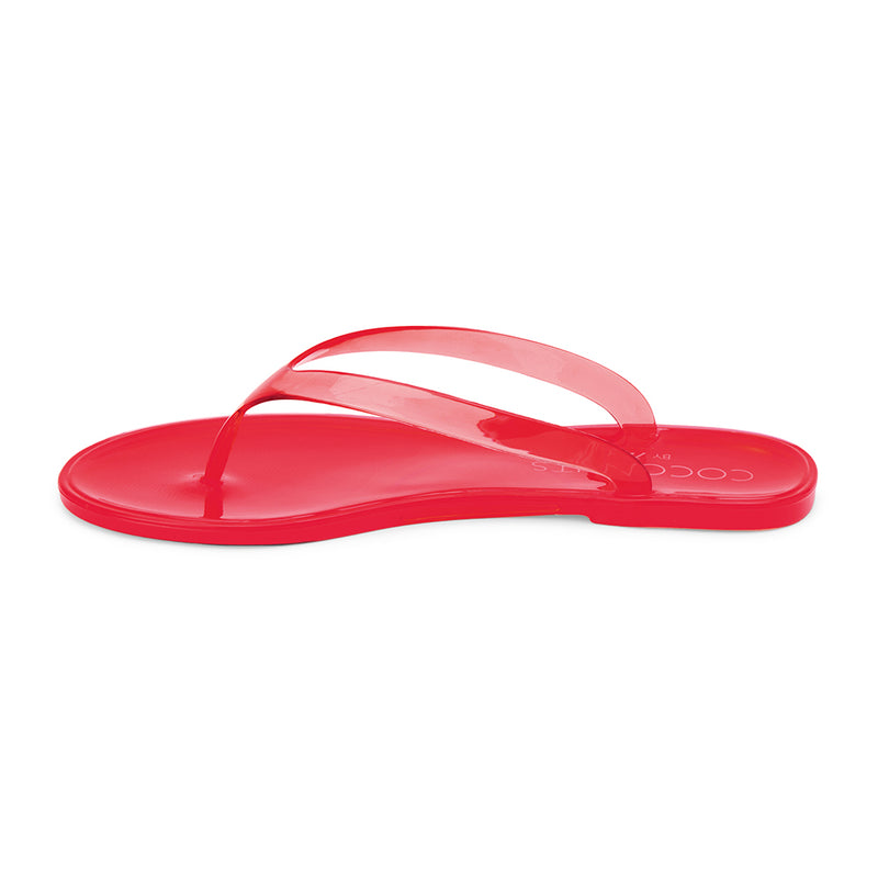 Olsen Flip Flop Sandals - Cherry Red