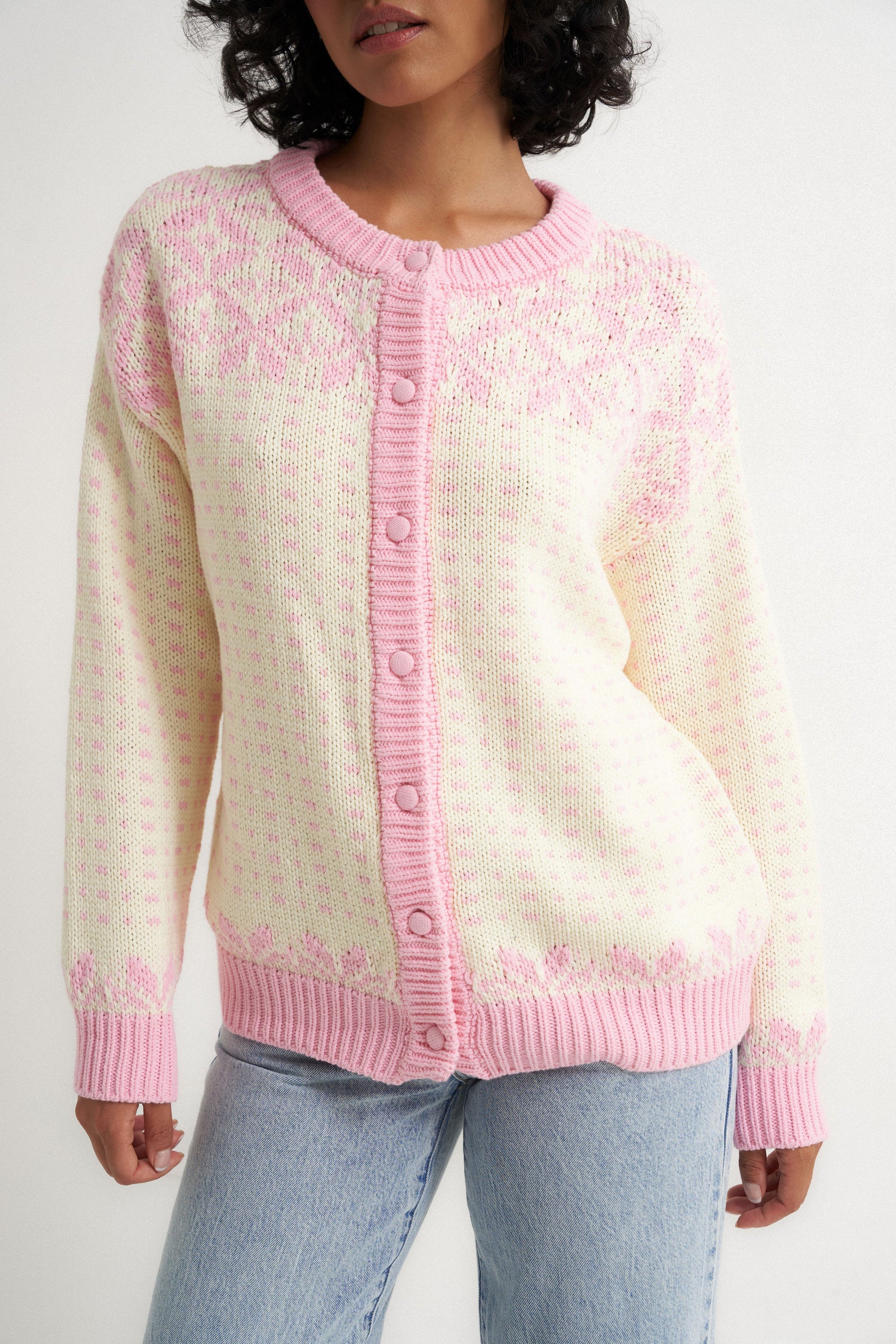 Callahan Knitwear - Oversized Maeve Cardigan - Pink -