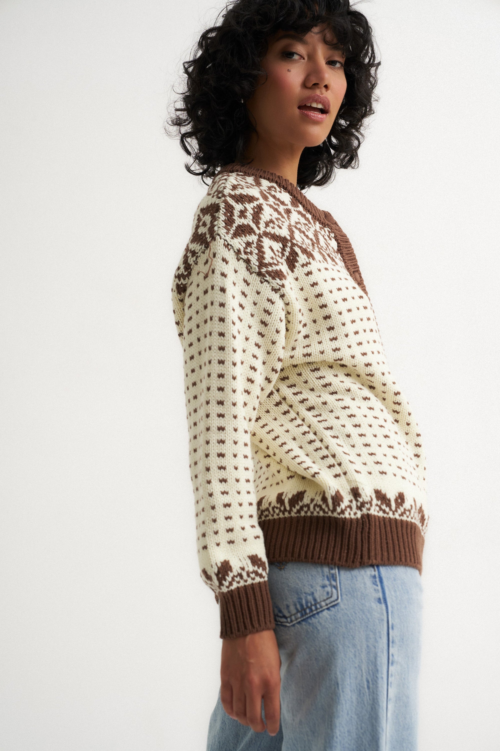 Callahan Knitwear - Oversized Maeve Cardigan - Toffee -