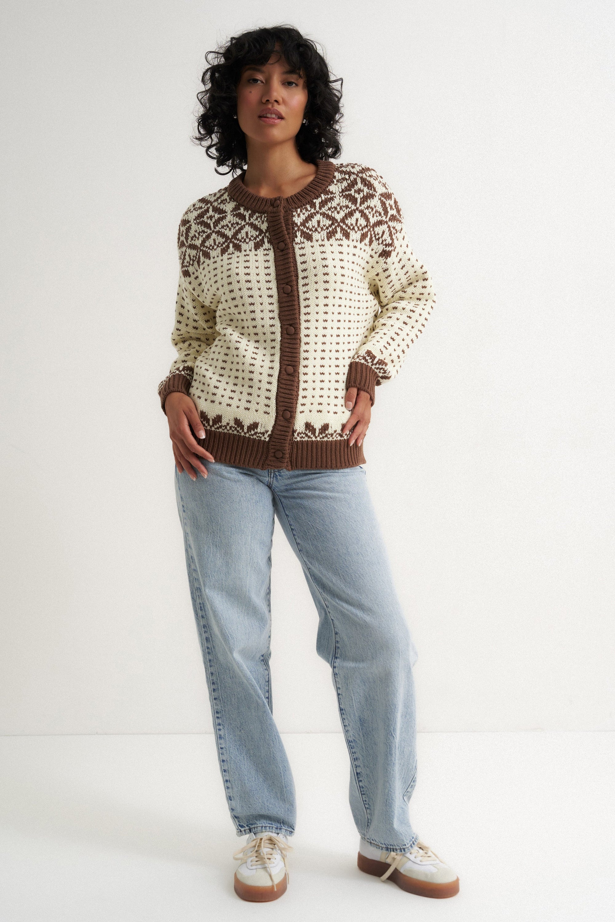 Callahan Knitwear - Oversized Maeve Cardigan - Toffee -