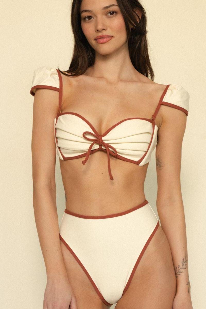 Montce - Oat Terracotta Binded Paula Bikini Bottom -