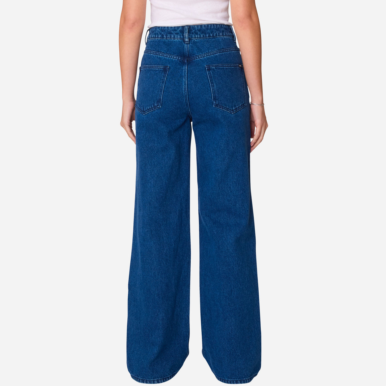 Obey - Errand II Highwaist Denim - Stone Wash Indigo -