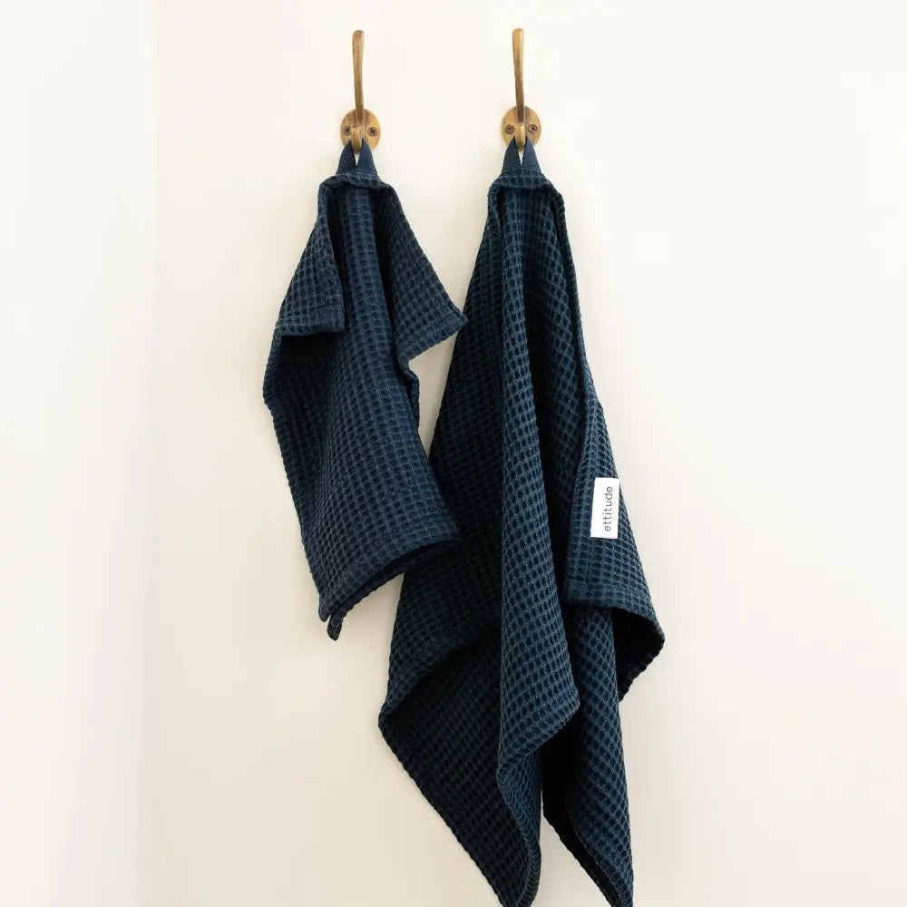 ettitude - Bamboo Waffle Towels - Hand Towel Ocean