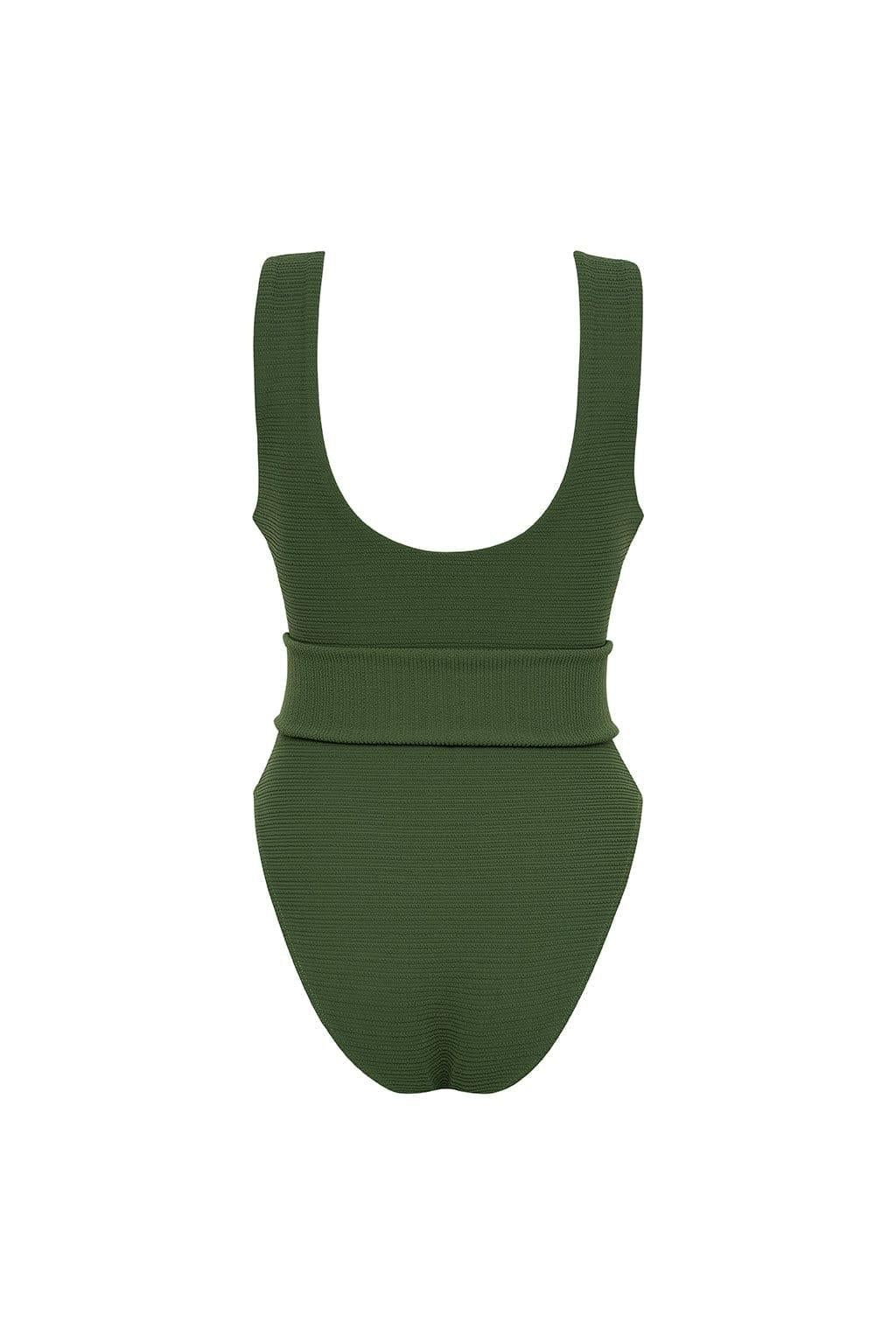 Montce - Olive Micro Scrunch Kim One-Piece -