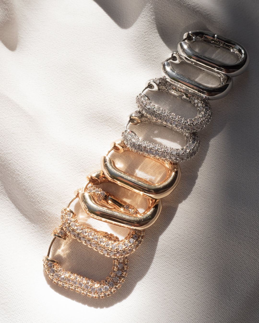 Luv Aj - XL Chain Link Hoops- Gold -