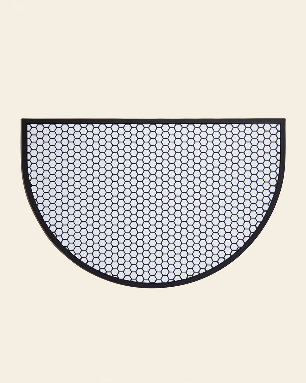 Letterfolk - Half Circle Tile Mat - White/Black -