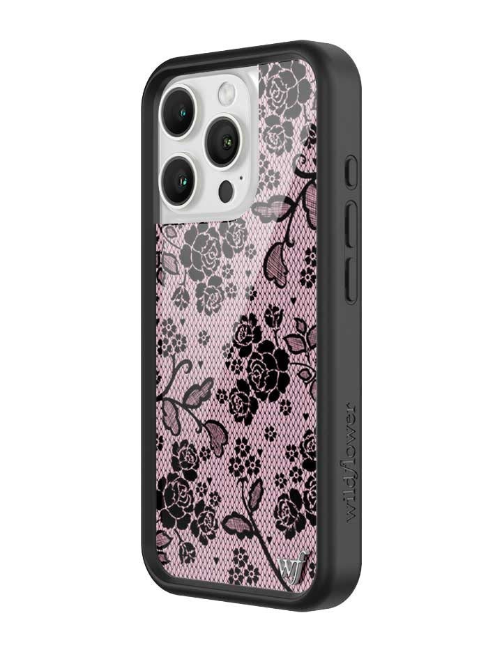 Wildflower iPhone case 16 Pro Lace Lover Pink Cute