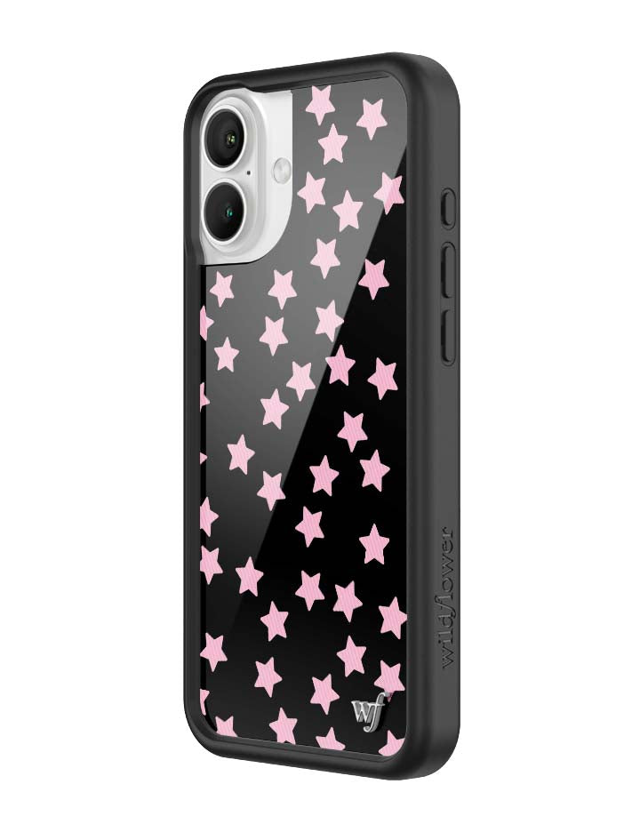 Wildflower iPhone case 16 Plus Super Cute Star Pink