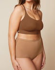Harper Wilde - Bliss Racerback Bralette - Brown -