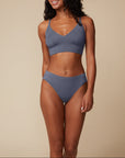 Harper Wilde - Cloud Cotton Triangle Bralette - Slate -