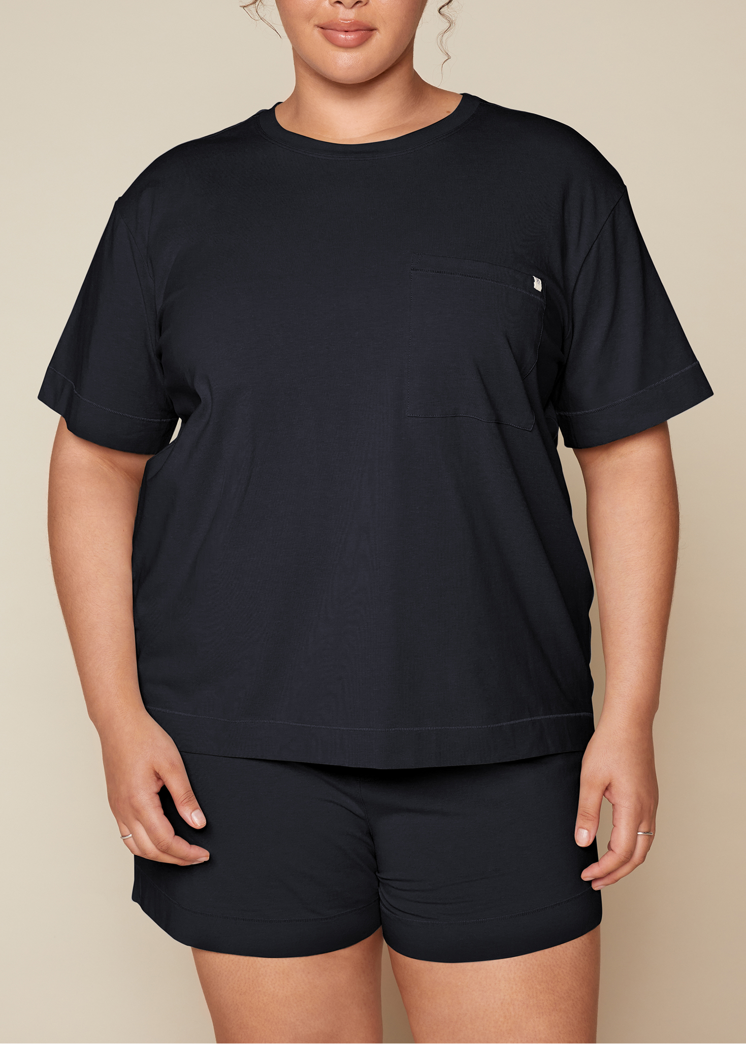 Harper Wilde - Perfect Pima Pajama T-Shirt - Black -
