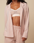 Harper Wilde - Perfect Pima Long Sleeve PJ Shirt - Bellini -