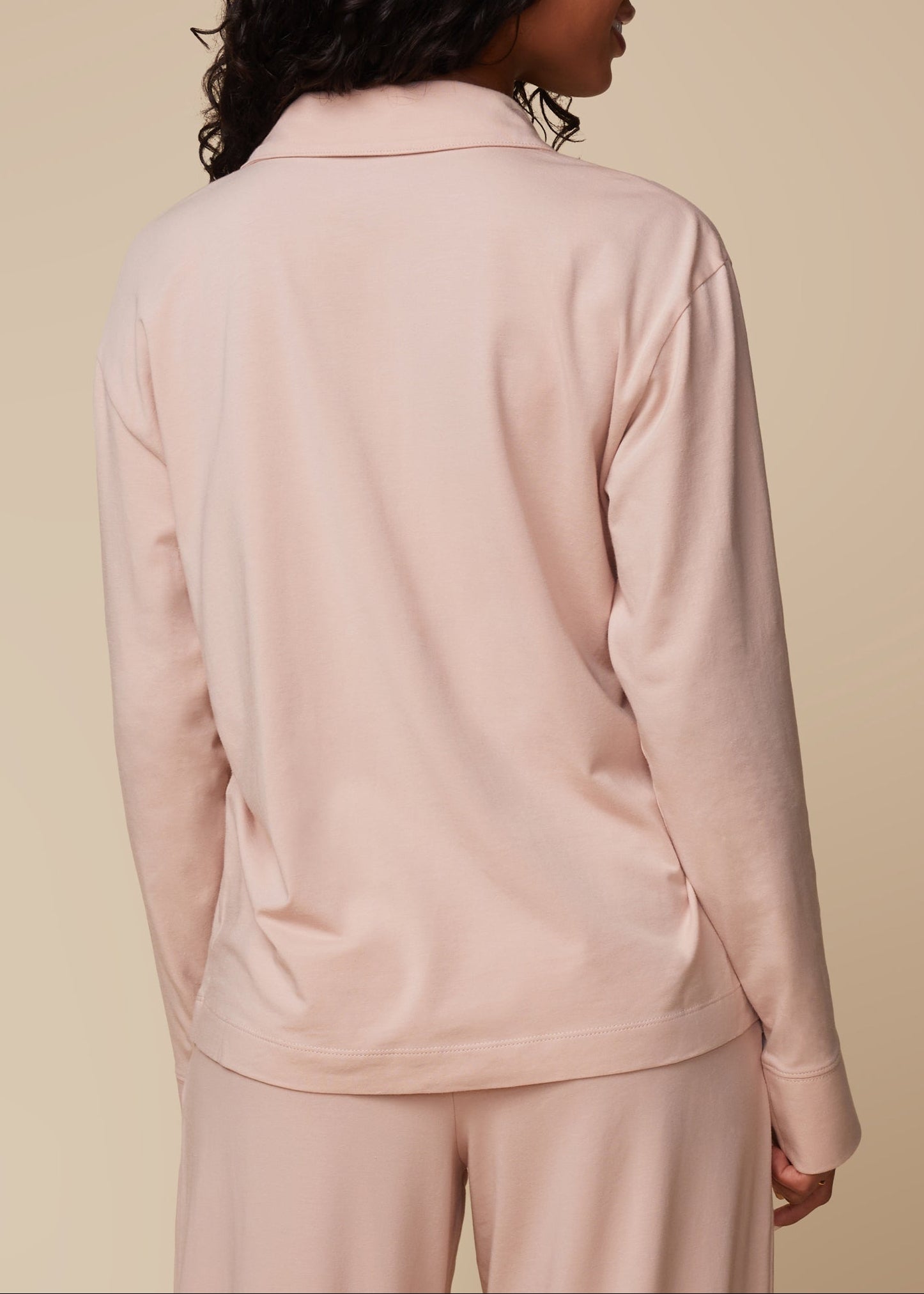 Harper Wilde - Perfect Pima Long Sleeve PJ Shirt - Bellini -