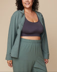 Harper Wilde - Perfect Pima Long Sleeve PJ Shirt - Rainforest -