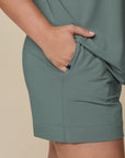 Harper Wilde - Perfect Pima Pajama Shorts - Rainforest -