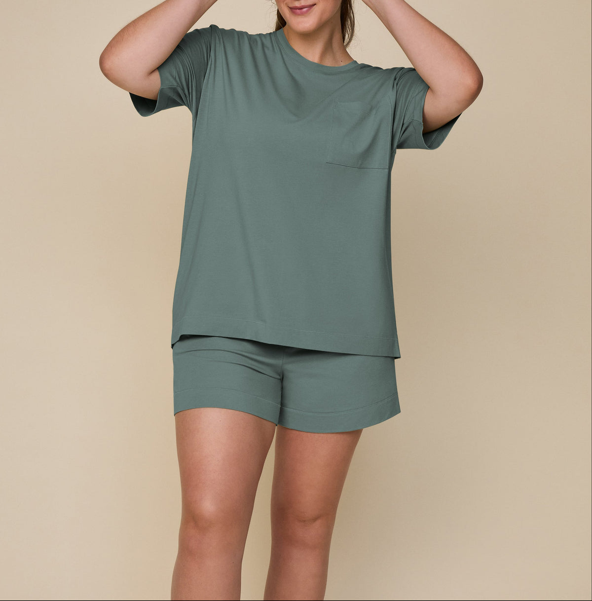 Harper Wilde - Perfect Pima Pajama Shorts - Rainforest -
