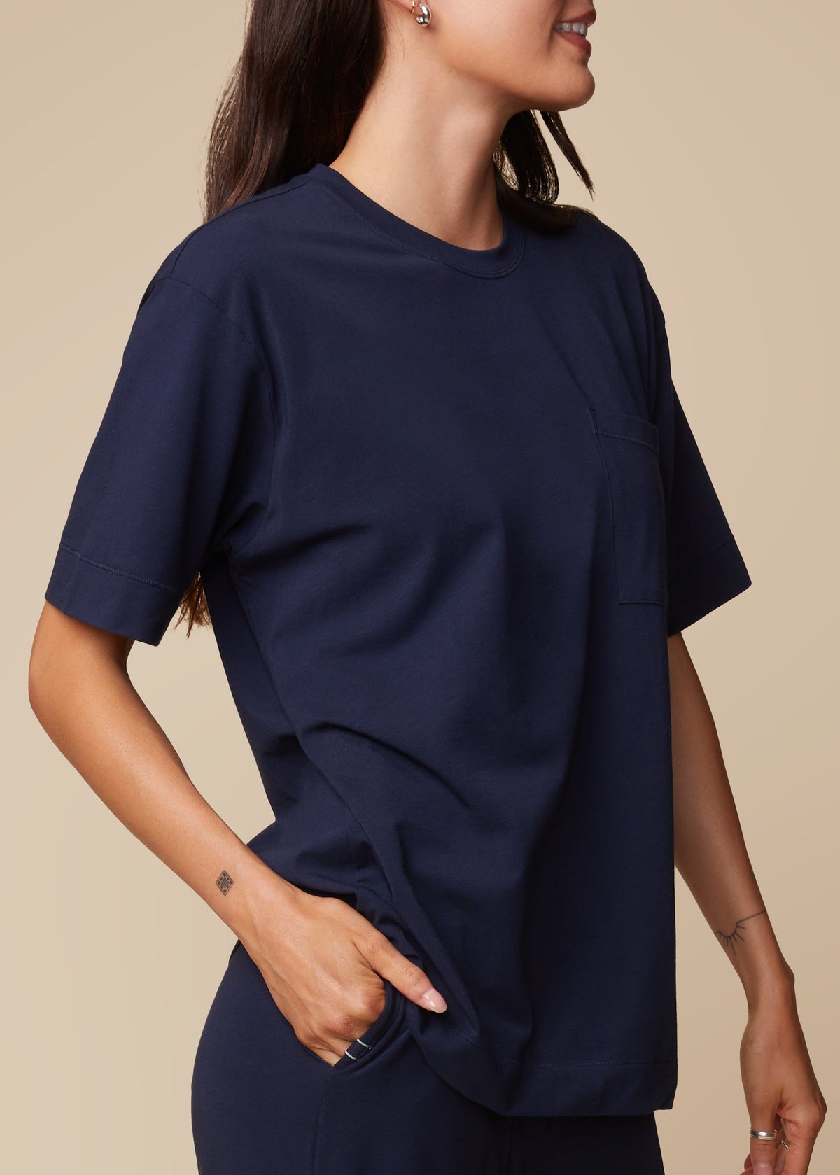 Harper Wilde - Perfect Pima Pajama T-Shirt - Navy -