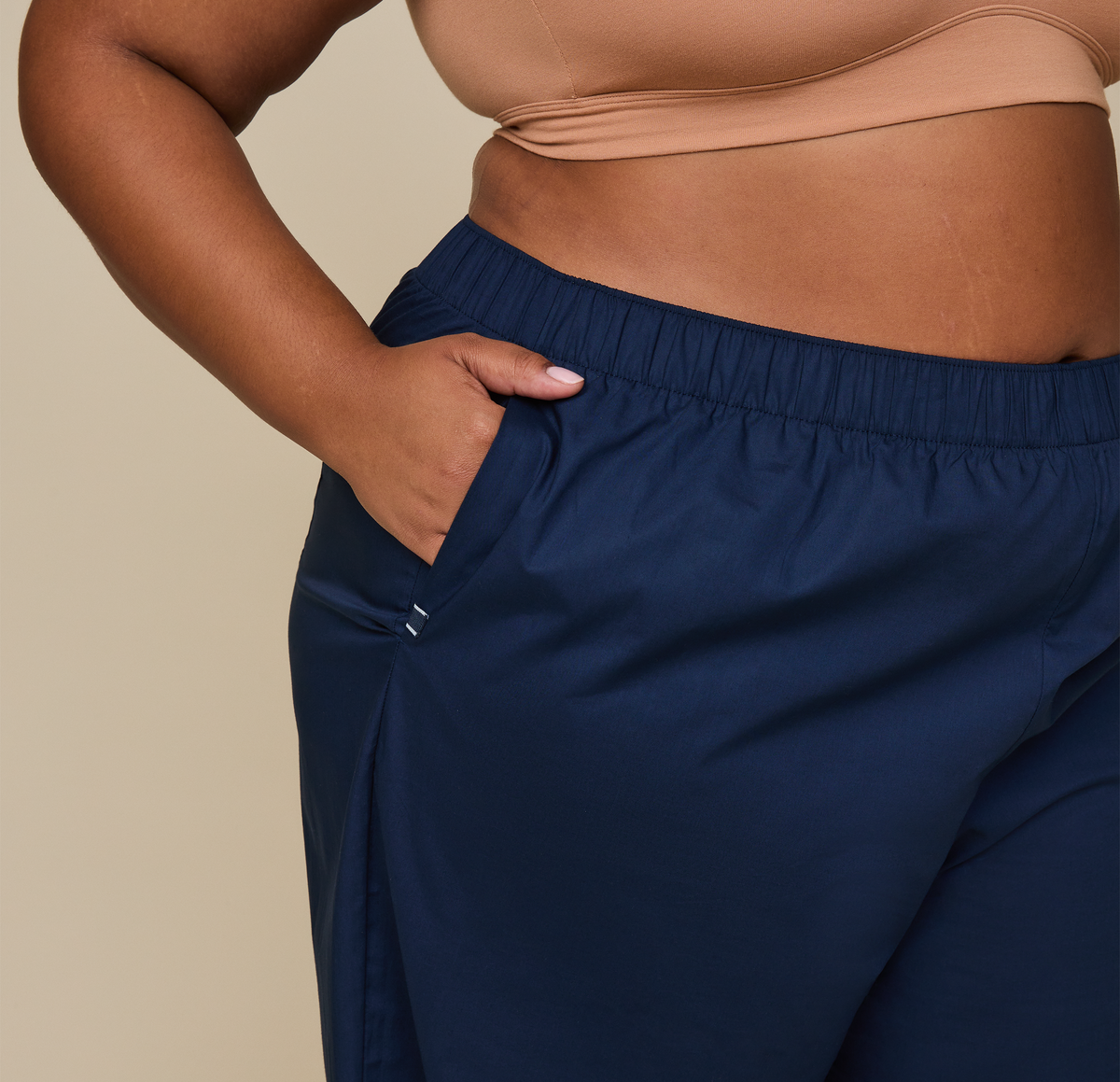 Harper Wilde - Classic Poplin Pajama Pants - Midnight -