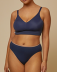 Harper Wilde - Bliss Triangle Bralette: BRB Crying - True Blue -