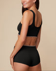 Harper Wilde - Lounge Rib Scoop Bralette - Black -