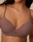 Harper Wilde - Base Lace T-Shirt Bra - Mauve -