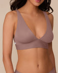 Harper Wilde - Bliss Plunge Adjustable Bralette - Mauve -