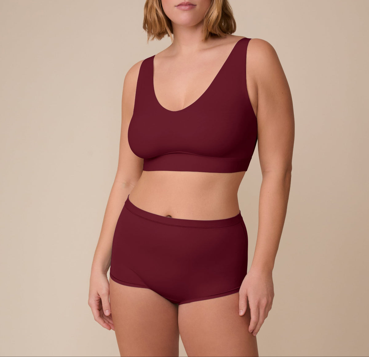 Harper Wilde - Bliss Boyshort - Bordeaux -