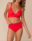 Harper Wilde - Bliss Highwaist Brief - Cherry -