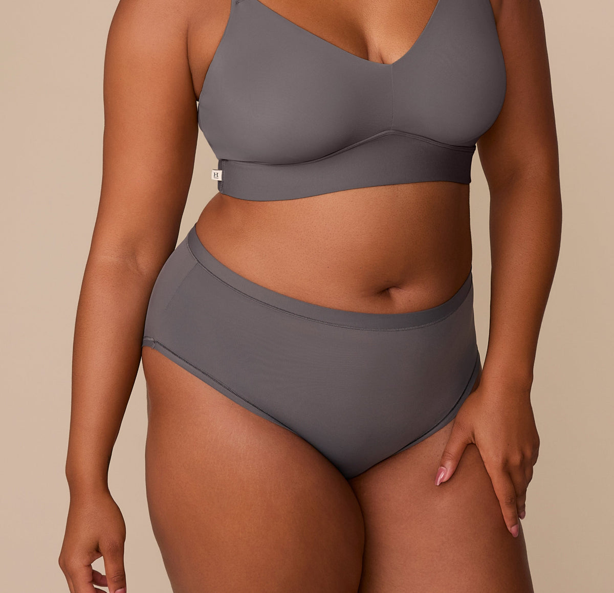 Harper Wilde - Bliss Highwaist Brief - Smoke -