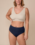 Harper Wilde - Bliss Highwaist Brief - True Blue -