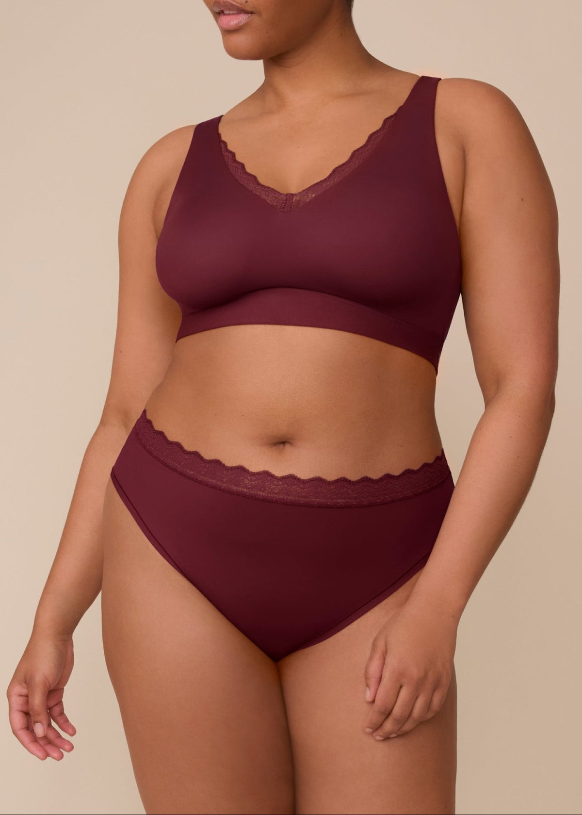 Harper Wilde - Bliss Lace Bralette - Bordeaux -