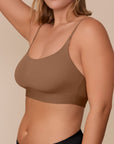 Harper Wilde - Bliss Scoop Adjustable Bralette - Brown -