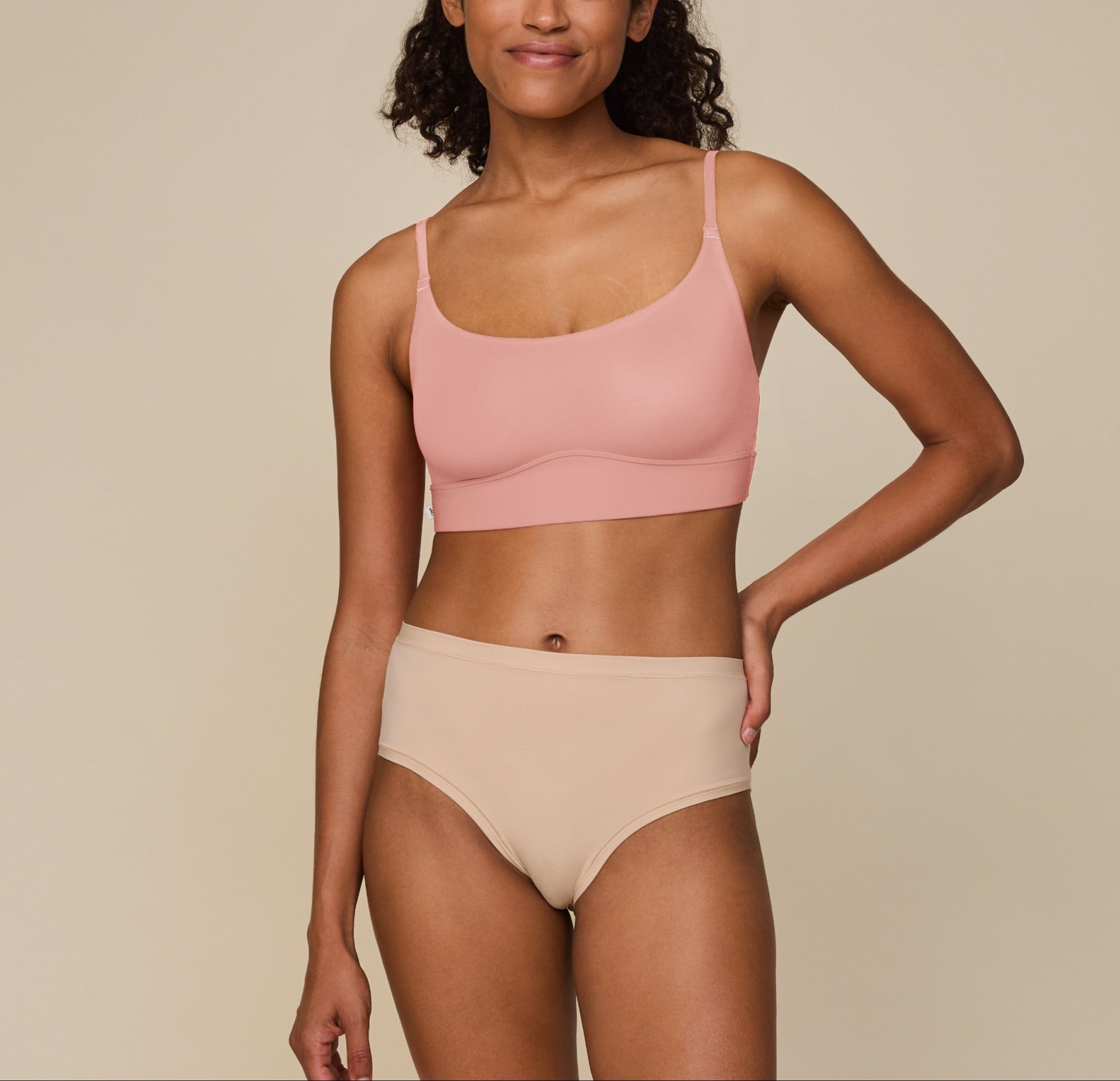 Harper Wilde - Bliss Scoop Bralette - Dusty Rose -