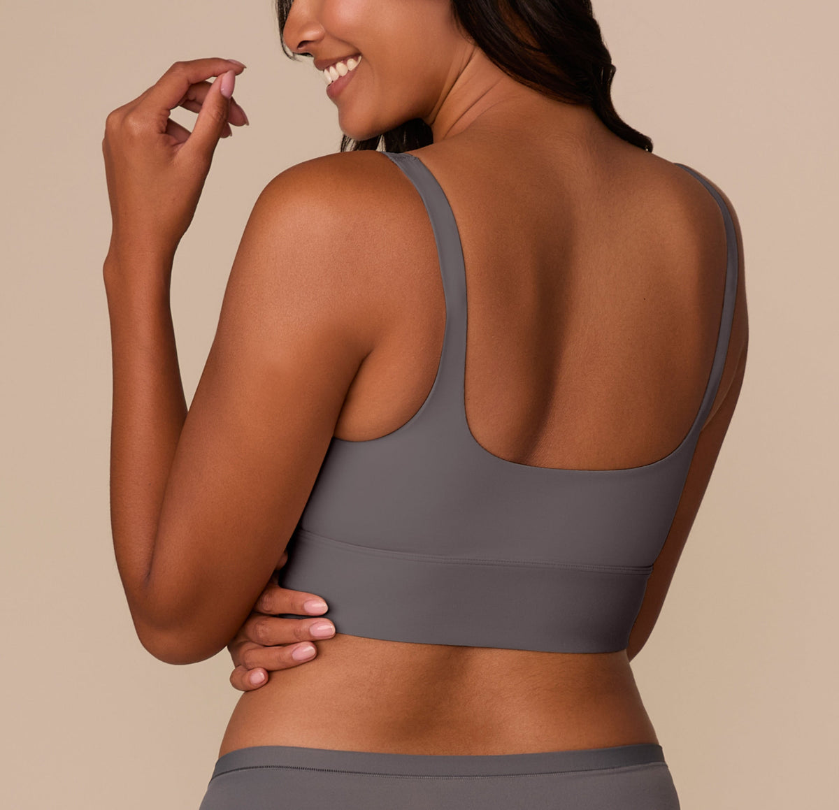 Harper Wilde - Bliss Square Neck Bralette - Smoke -