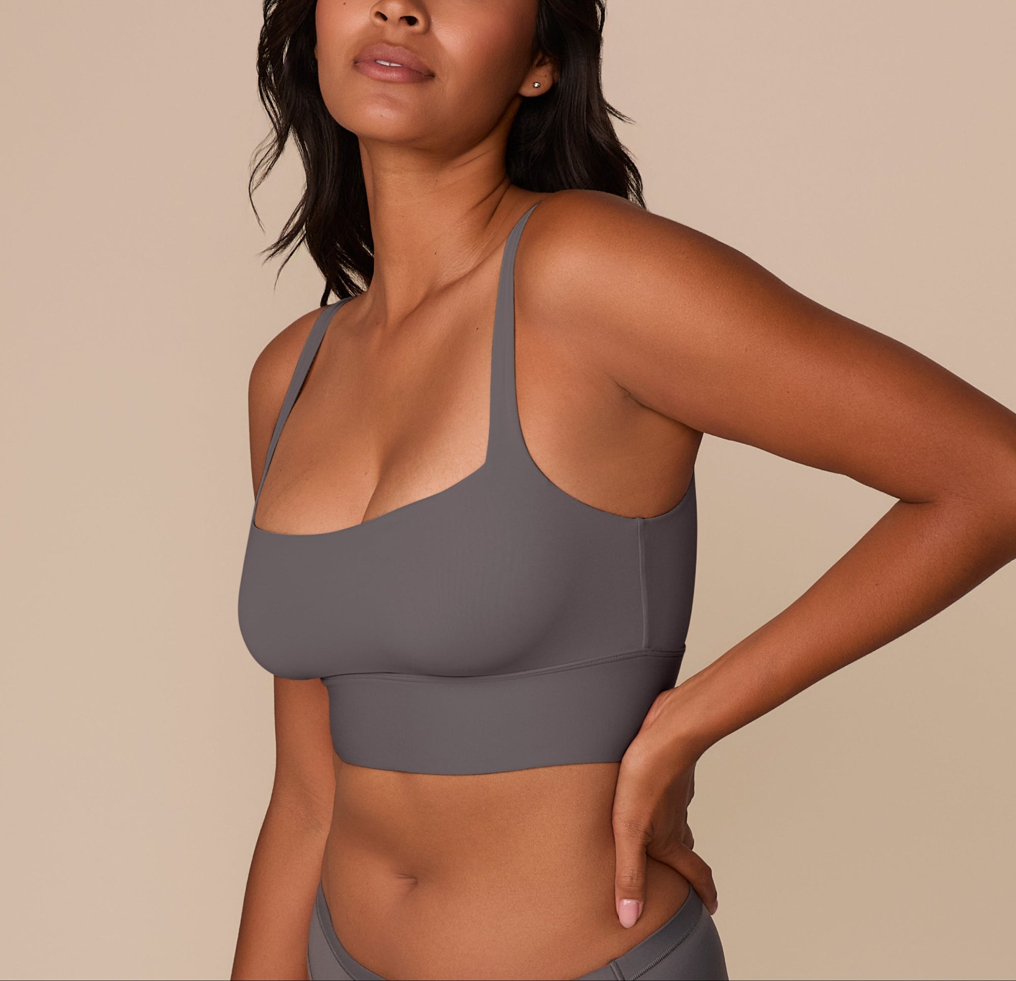 Harper Wilde - Bliss Square Neck Bralette - Smoke -