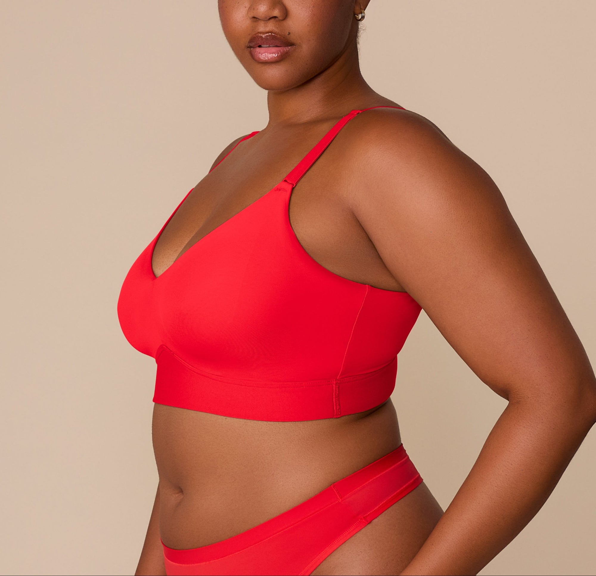 Harper Wilde - Bliss Triangle Bralette - Cherry -