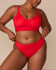 Harper Wilde - Bliss Triangle Bralette - Cherry -